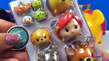 DISNEY TSUM TSUM STACK N DISPLAY SET WINNIE THE POOH & MICKEY MOUSE WITH ARIEL SVEN BAMBI AND MORE