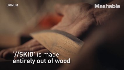 This German chef knife is made out of wood