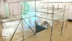 Artist constructs massive playground using only sticky tape and scaffolding