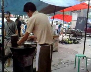 Les raviolis au marché