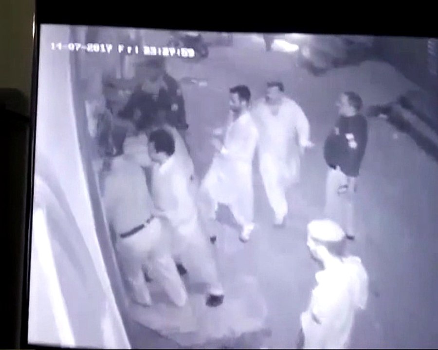 POLICE CAUGHT ON CCTV