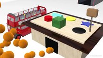 Autobus les couleurs éducatif géométrique marteau Apprendre Londres formes jouet en bois Double étage p