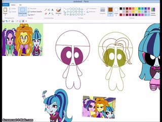 Speed Paint MLP Rainbow Rocks- The dazzlings