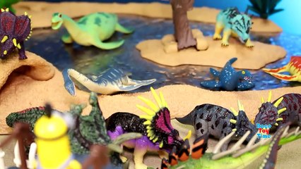 Giant Dinosaur Zoo Playset - Learn Dinosaur Names Video For Kids
