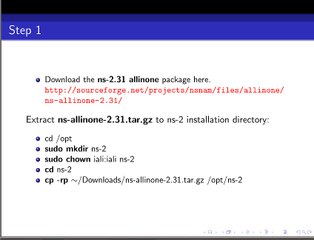 ns2 installation: mandatory steps