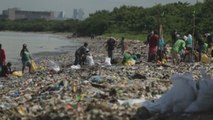 Filipinos recogen la basura de las costas en el Día Internacional de Limpieza de Playas