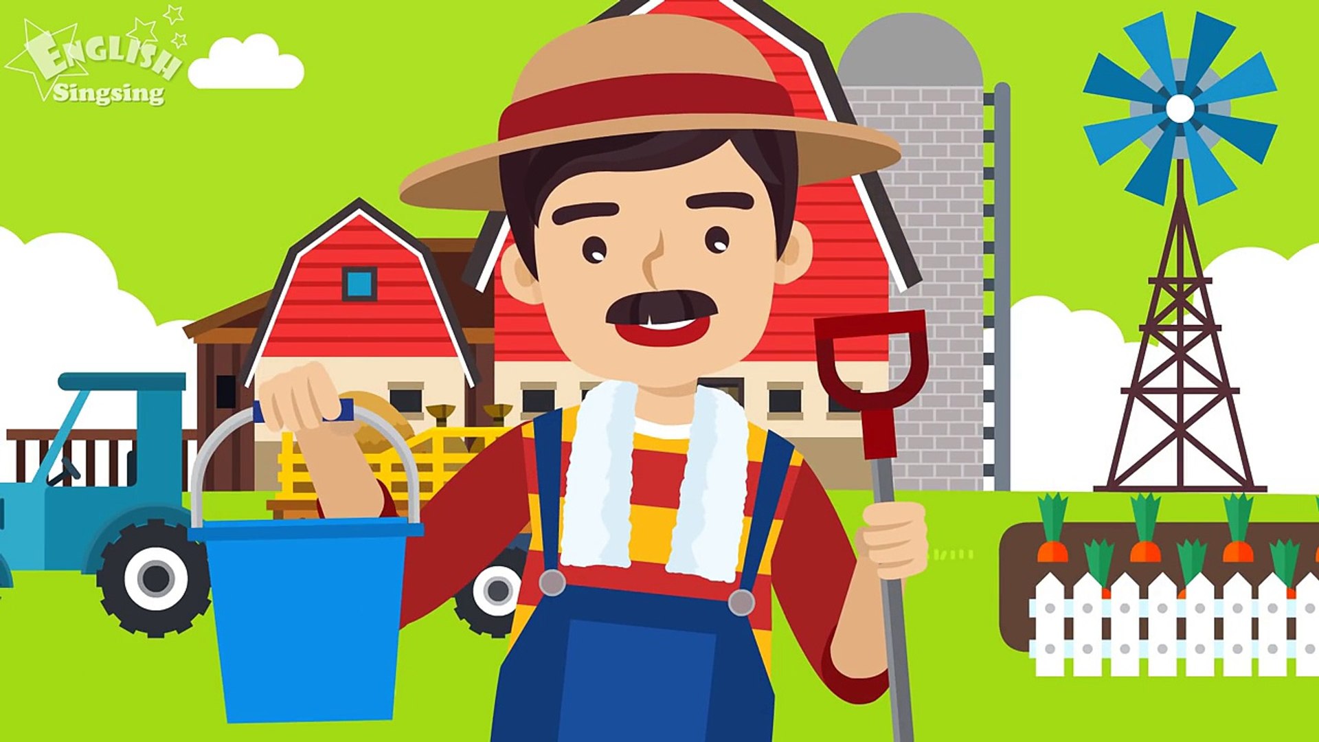 Kids vocabulary compilation - Words starting with F, f - English educational video for kids