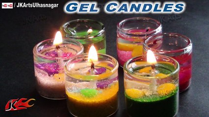How to make Gel Candles in Cute Small Glass | JK Arts 684