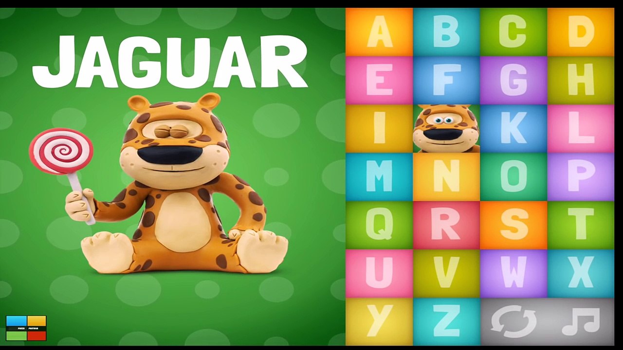 Abecedario en Inglés para niños divertido y canción con animales de plastilina.