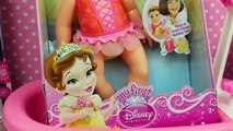 Disney Princess Secret Reveal Baby Belle Bath Time Doll!Color Changer Orbeez bathtub! Blin