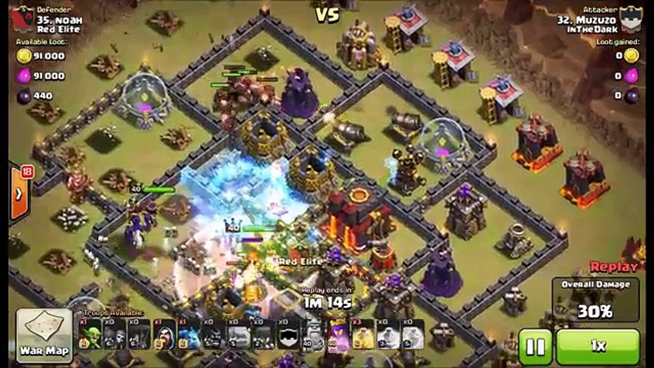 Mass Witch with AQ Healer Combo - Max TH10 3 Star Attacks - Clash of Clans Strategy