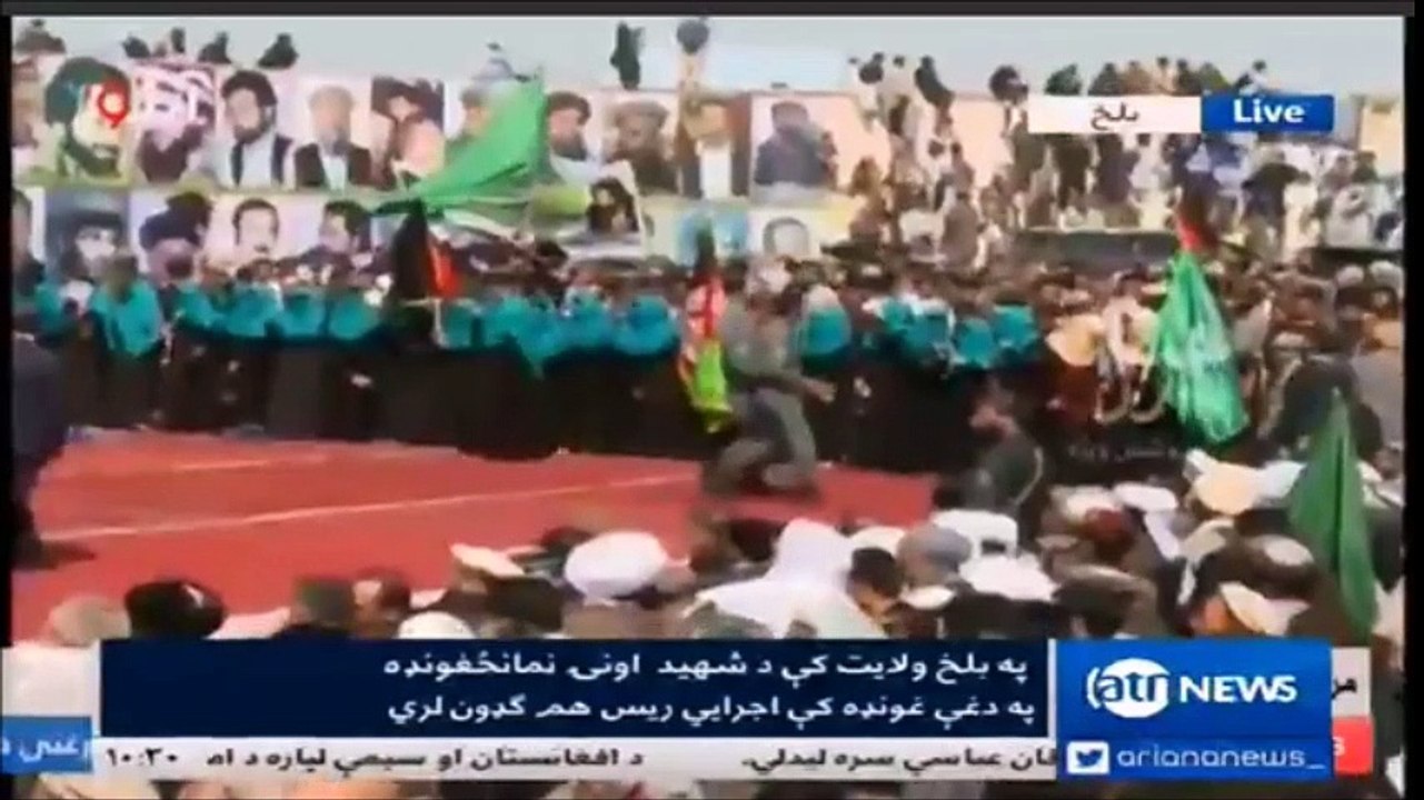 احمد ضیأ مسعود در روز بزرگداشت از شهدا در بلخ