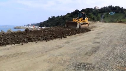 Artvin-Rize Havalimanı'nda Deniz Dolgusu Başladı