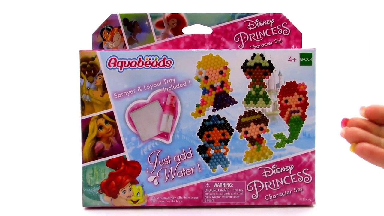 AquaBeads Disney Princess Charer Playset Water Beads Ariel Unboxing Toy Review by TheToyReviewer