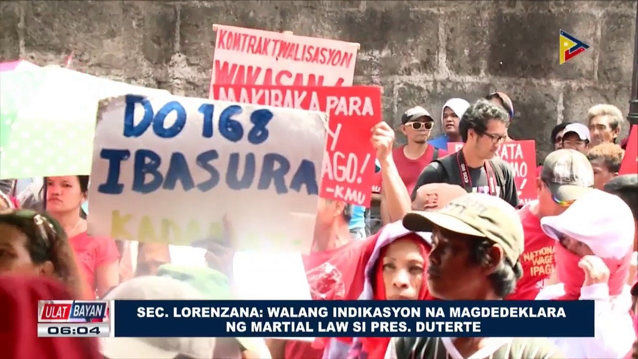 Sec. Lorenzana: Walang indikasyon na magdedeklara ng Martial Law si Pangulong Duterte