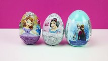 3 Huevos Sorpresa de La Princesa Sofía, Las Princesas Disney y Frozen | Zaini egg surprise