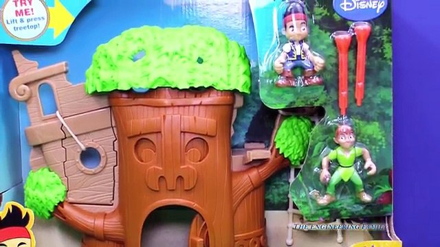 JAKE AND THE NEVER LAND PIRATES Disney Jake + Peter Pan Tiki Tree House a Jake Video Toy