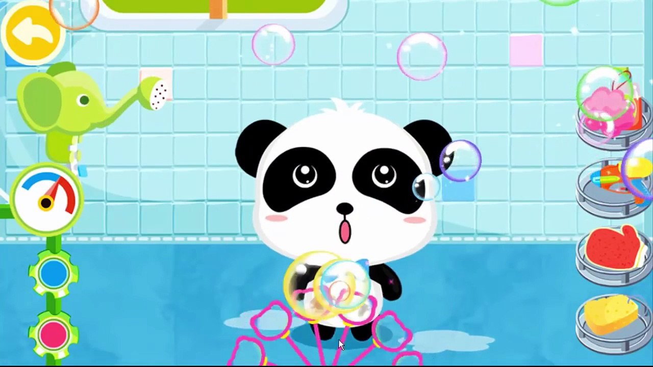 Baby Pandas Bath Time | Take a Shower And Play | Babybus Kids Games