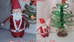 Bouteille bouteilles Noël artisanat bricolage cadeaux idées recyclé Santa | feutre en plastique |