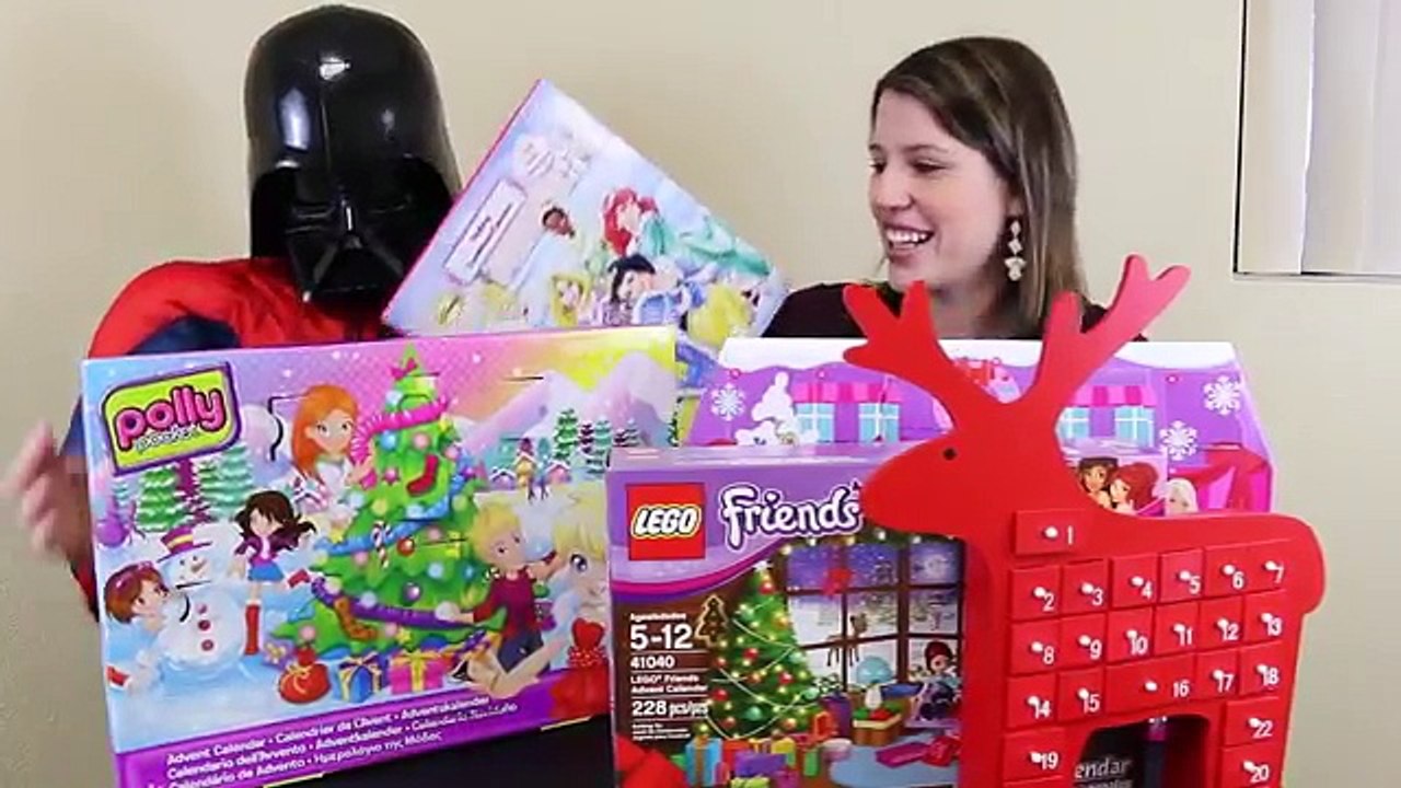 Frozen Elsa Stops Barbie From Opening Advent Calendars Polly Pocket & Shopkins Day 11 Disn