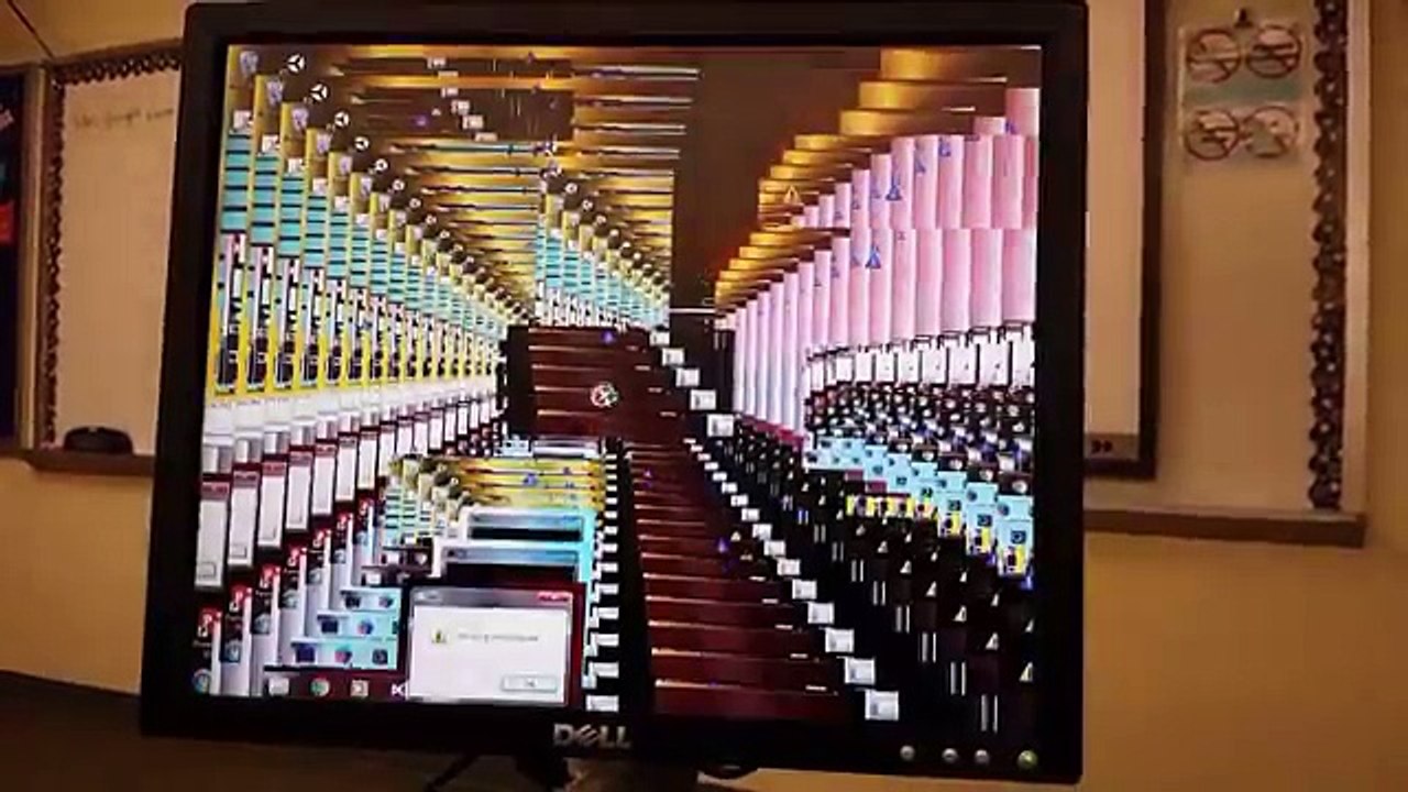 Running memz virus at school.