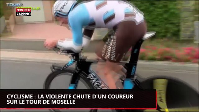 Cyclisme : la violente chute d'un coureur sur le Tour de Moselle (vidéo)