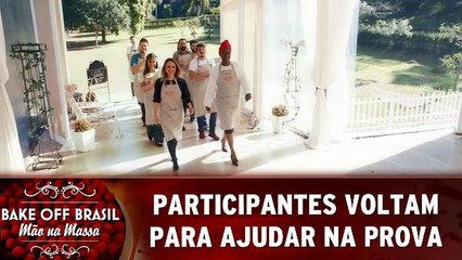 Participantes voltam para ajudar na prova
