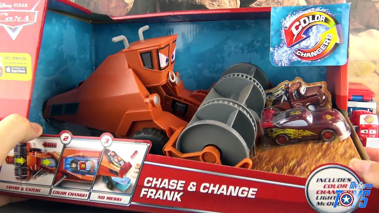 Disney Cars Color Changers Frank Chase & Change Lightning McQueen Toy ...