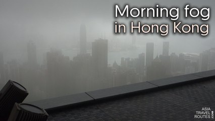 Morning fog in Hong Kong