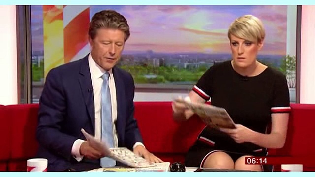 BBc breakfast presenter accidently flashes underwear