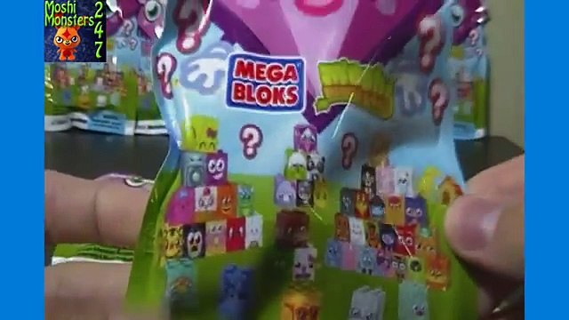 Opening 4 Moshi Monsters Moshlings Mega Bloks Series 2 Blind Packs