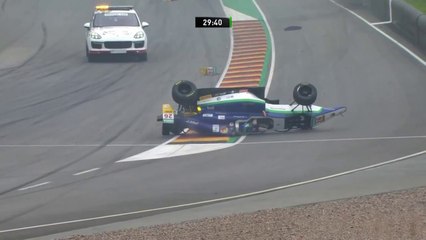 Formule 4 Sachsenring 2017 Race 1 Start Heinrich Huge Crash Flip