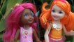 Anna and Elsa Toddlers Meet Barbie Rainbow Dreamtopia Sprites # 1 Magic Door Frozen Toys In Action