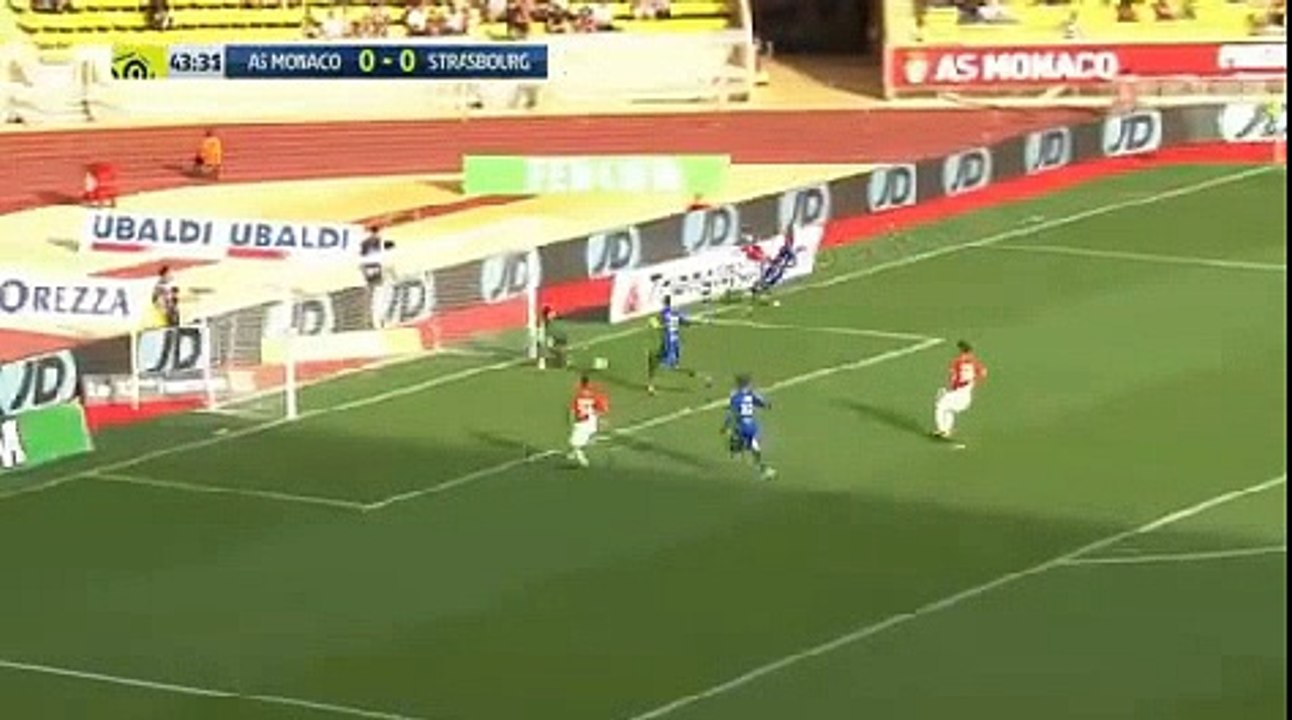 Monaco  1  -  0  Strasbourg 16/09/2017  Marcos Paulo Mesquita Lopes First Goal 44' HD Full Screen .