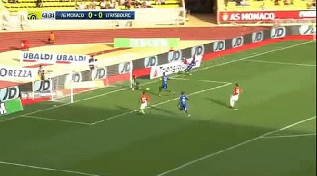 Monaco 1 - 0 Strasbourg 16/09/2017 Marcos Paulo Mesquita Lopes First Goal 44' HD Full Screen .