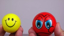 Funny Talking Laughing FACES - Balls - Happy - Sad - Angry - Sleepy - Silly - Playing for toddlers