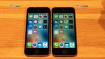iPhone 5S : iOS 9.3.1 vs iOS 9.3.2 Final Release Build 13F69