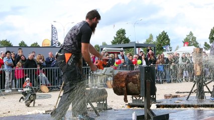 Haute Foire de Pontarlier Coupe à la tronçonneuse