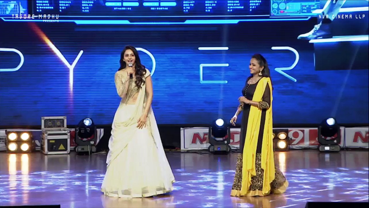 Rakul Preet Singh Speech @ Spyder Pre Release Event _ Mahesh Babu _ A R Murugadoss _ Rakul Preet