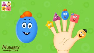 shapes finger family| learn shapes| #fingerfamily | Nursery Rhymes Zone