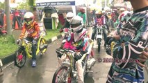 Drag Bike Sirkuit Banjir Dan Hujan Tetap Balapan | Drag Motor AHRS Indramayu HD