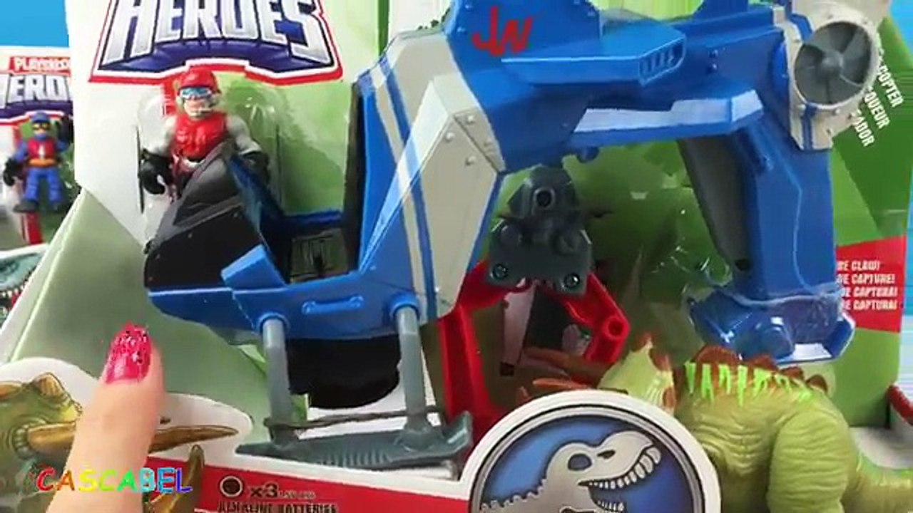 VEHICULO 4X4 DINO RASTREADOR MUNDO JURASICO PLAYSKOOL HEROES JURASSIC WORLD PLAYSET PLAYDOH