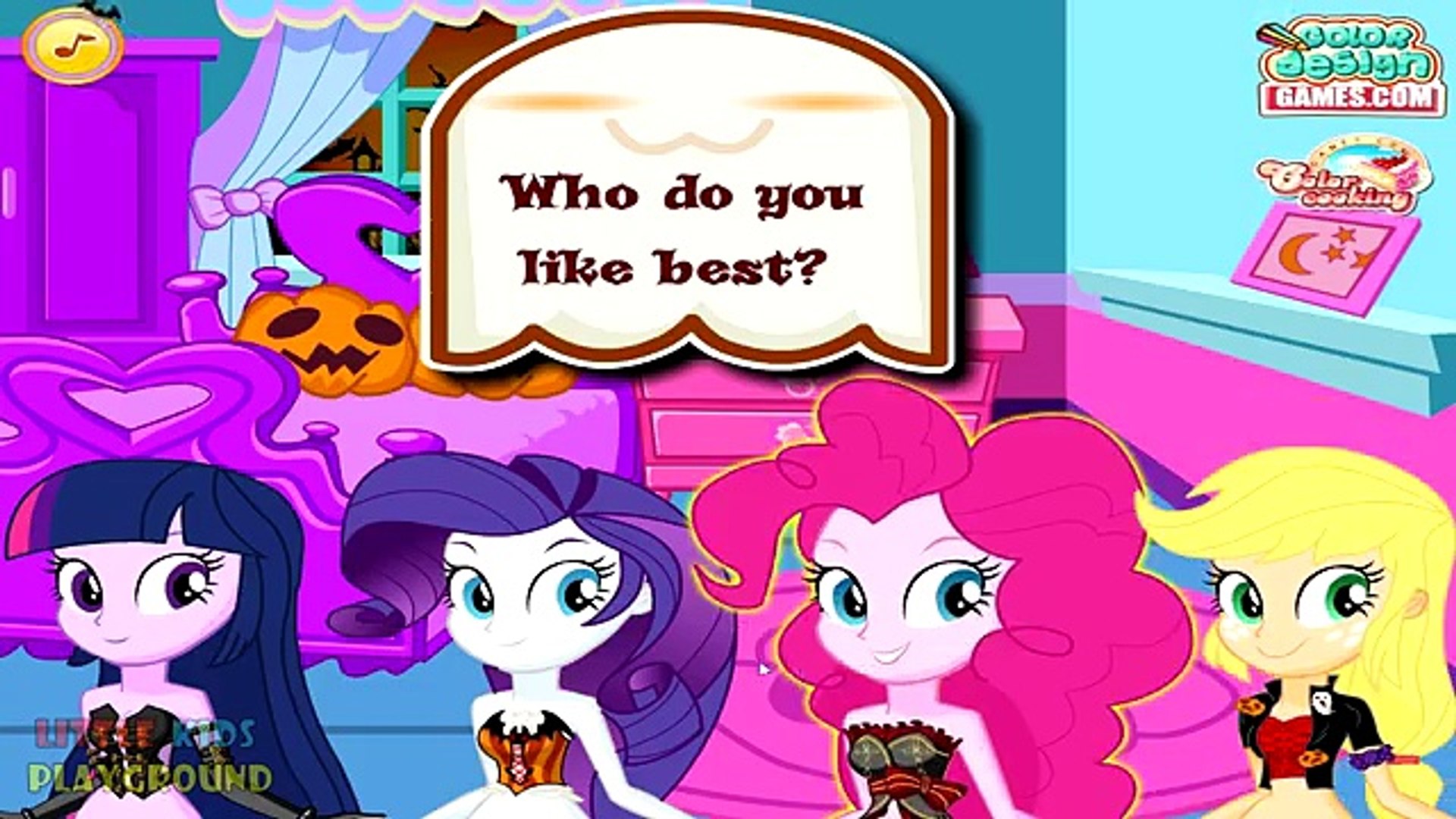My little Pony Equestria Girls Rarity Halloween Makeover And Dress Up Game  - video Dailymotion