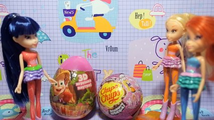 Клуб Винкс - Сюрпризы Чупа Чупс Winx Club Маша и Медведь мультфильм Муза