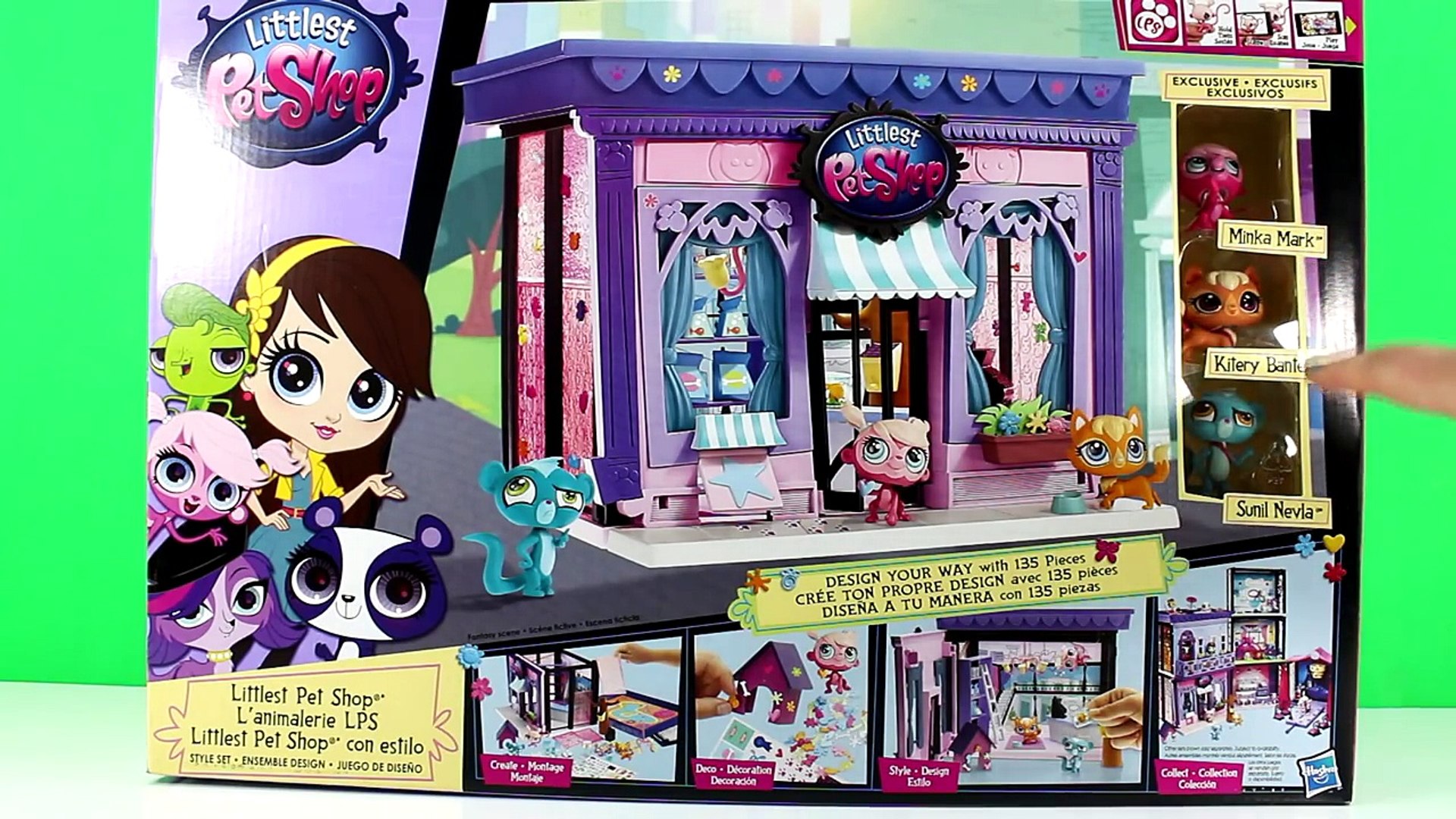 Littlest Pet Shop Style Set Playset 135 pieces LPS Toy unboxing and Review  – Видео Dailymotion