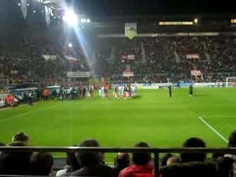 RC Strasbourg / PSG entrée des équipes