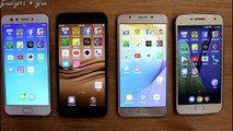 Oppo F3 Vs Vivo V5s Vs Moto G5 Plus Vs Samsung J7 Prime SpeedTest Comparison IHindi