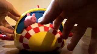Peppa Pig Weebles Wobbly Rocket Hasbro Toy Review | Peppa Wutz Spielzeug