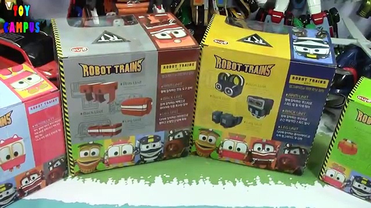 Robot Train Duck and Selly | 로보트레인 덕 샐리 | Transformers Water Boat Becky | ToysReview ToyCa