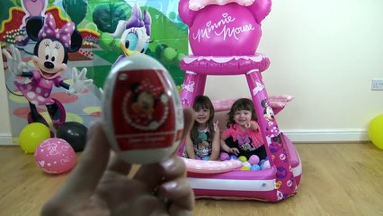 Disney Minnie Mouse videos Buttons & Bows Ball Pit | Surprise eggs & awesome Disney Toys